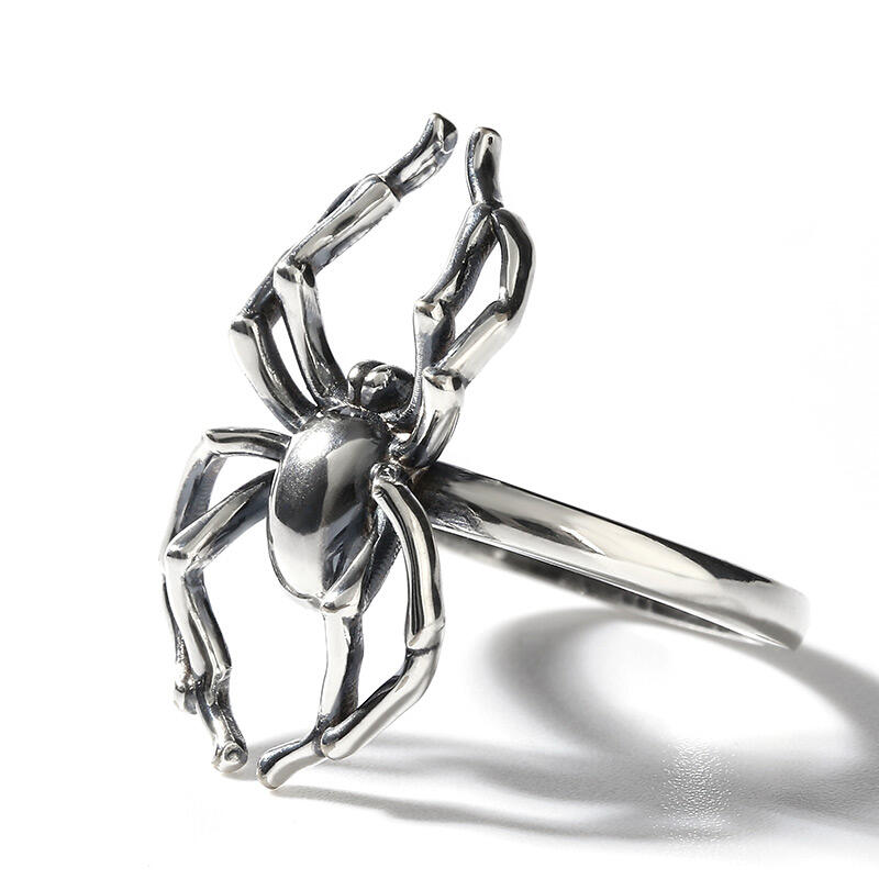 Jeulia "Magia de araña" Anillo de plata esterlina para hombre