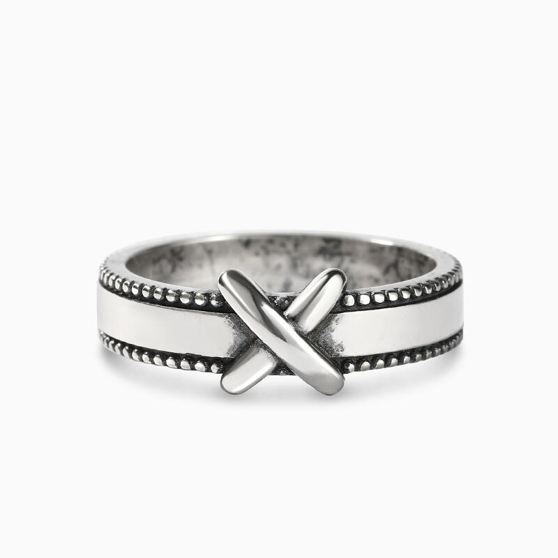 Jeulia "X mystérieux" Bague Motif de Nœud Argent Sterling