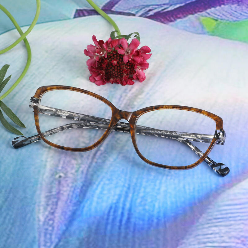 Hedy Cat Eye Brown Glasses