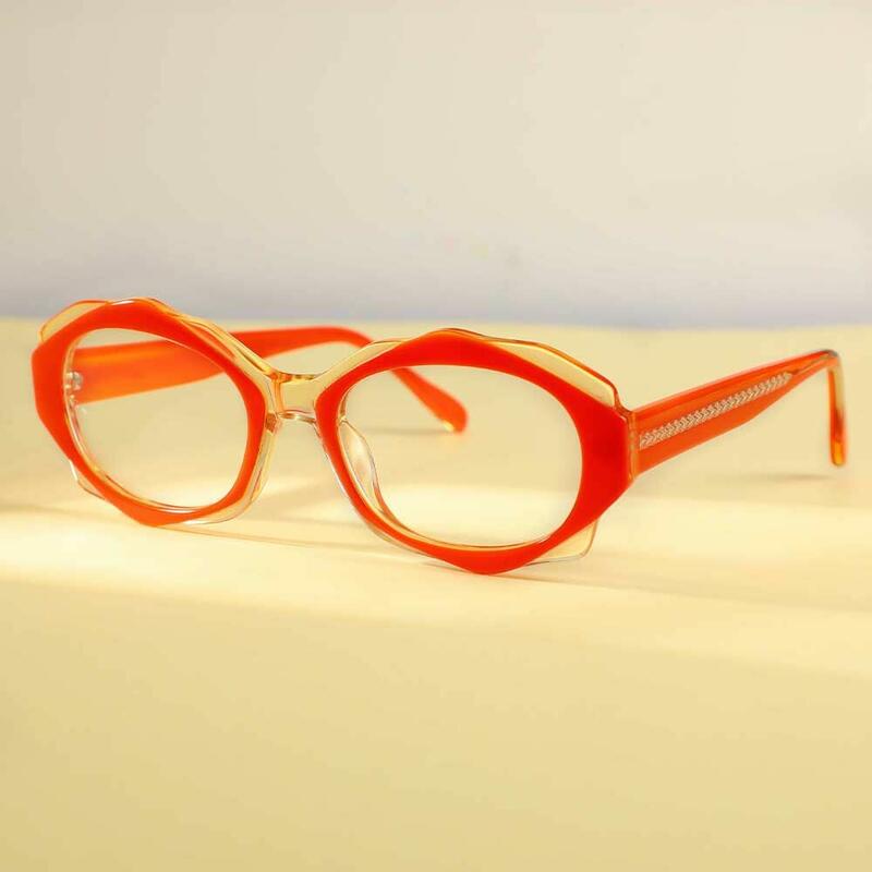 Occhiali da Vista Amy Ovale Arancione