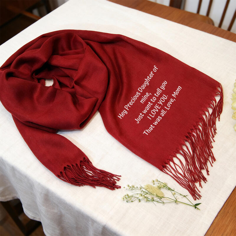 Personalized Scarves with Custom Embroidered Text Perfect Birthday Gifts for Children