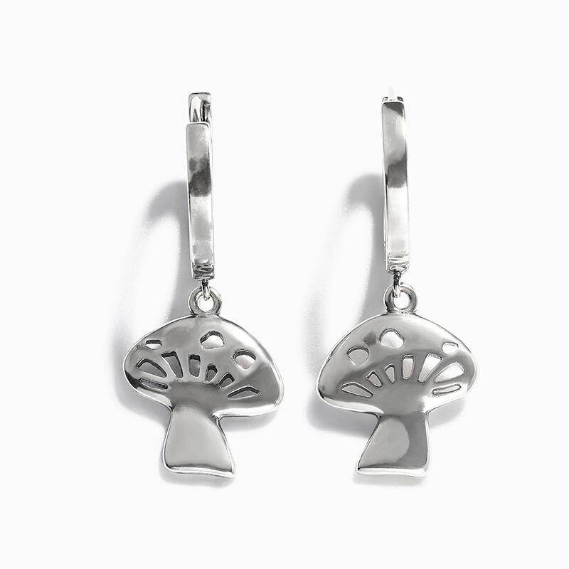 Jeulia "Mushroom" Sterling Silver Earrings