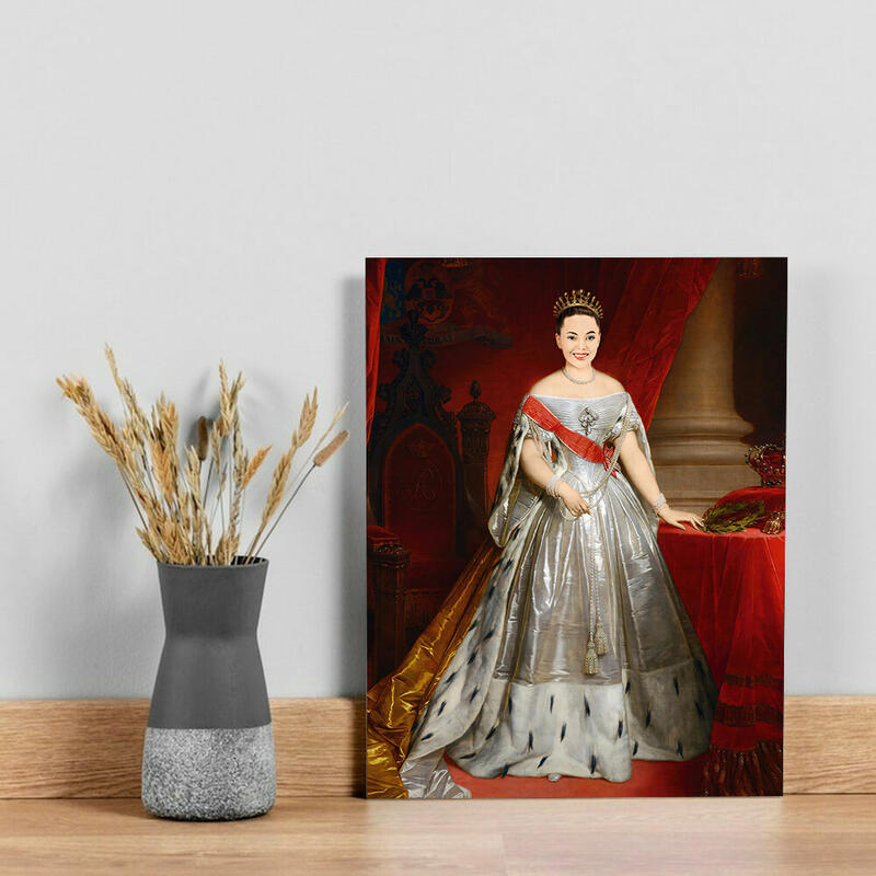 Personalized Head Photo Royal Portrait Frame The Queen