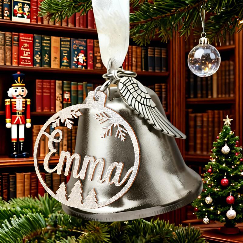 Personalized Name Bell Ornament Simple Gift for Christmas