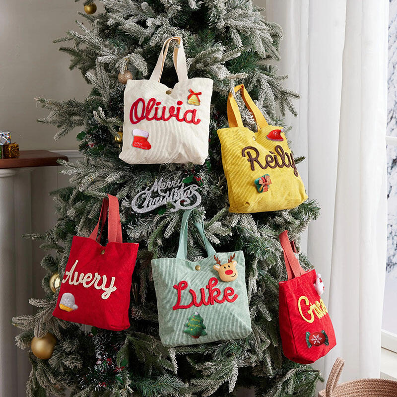 Personalized Name Bag with Cute Decor Interesting Gift for Bestie