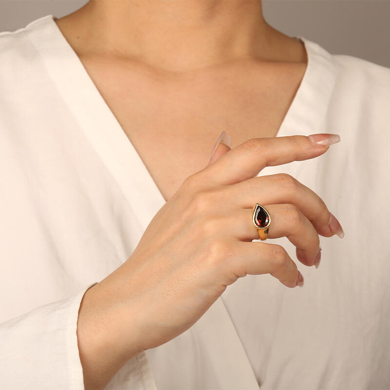 "Tears For Souls" Pear Cut Solitaire Engagement Ring