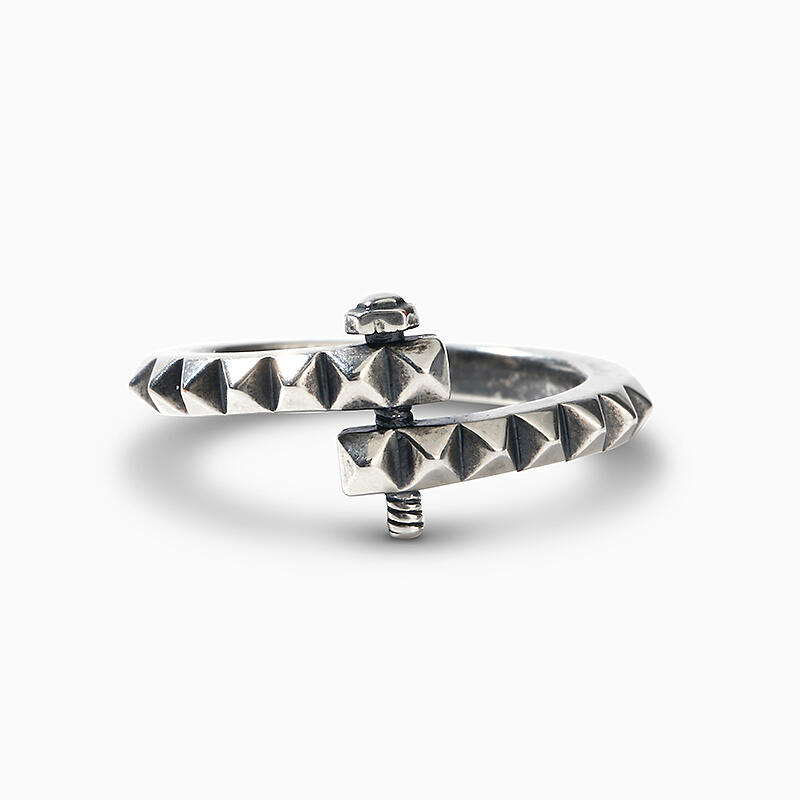 Jeulia "Screw Design" Sterling Silver Ring