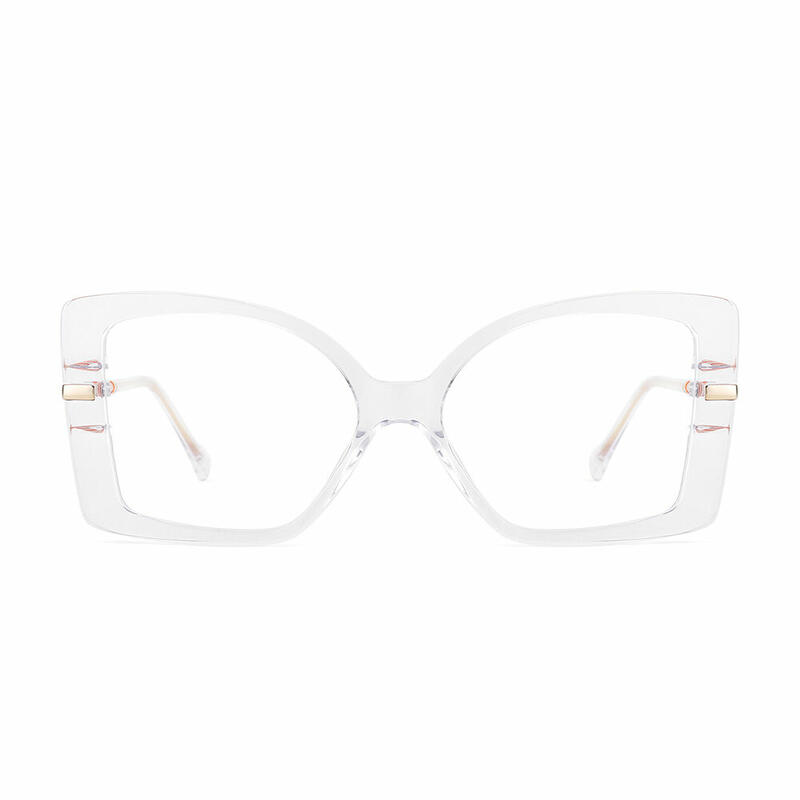 Superstar Cat Eye Transparent Glasses