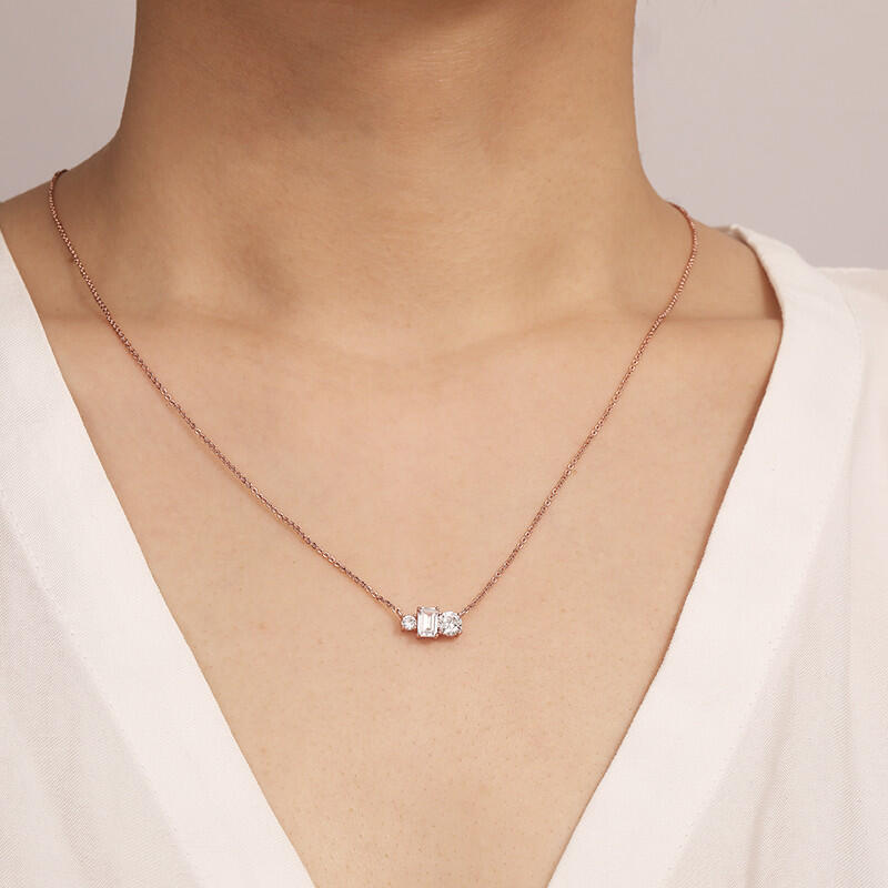 "Let Me Love You" Radiant Cut Necklace