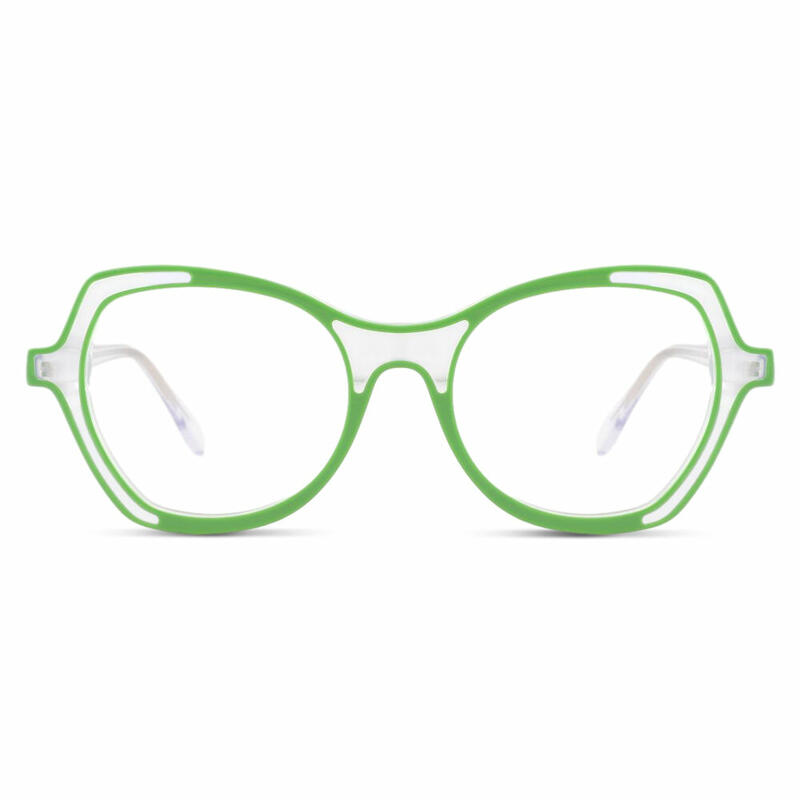 Doherty Cat Eye Grüne Brille