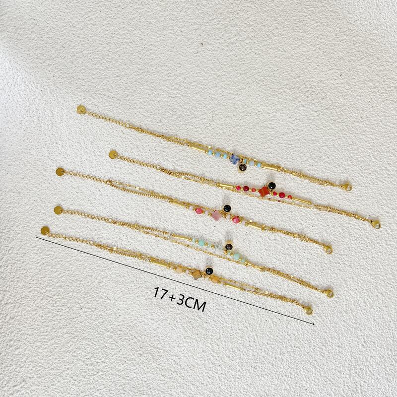 Personalized Colorful Stone Projection Picture Bracelet Simple Gift for Girls