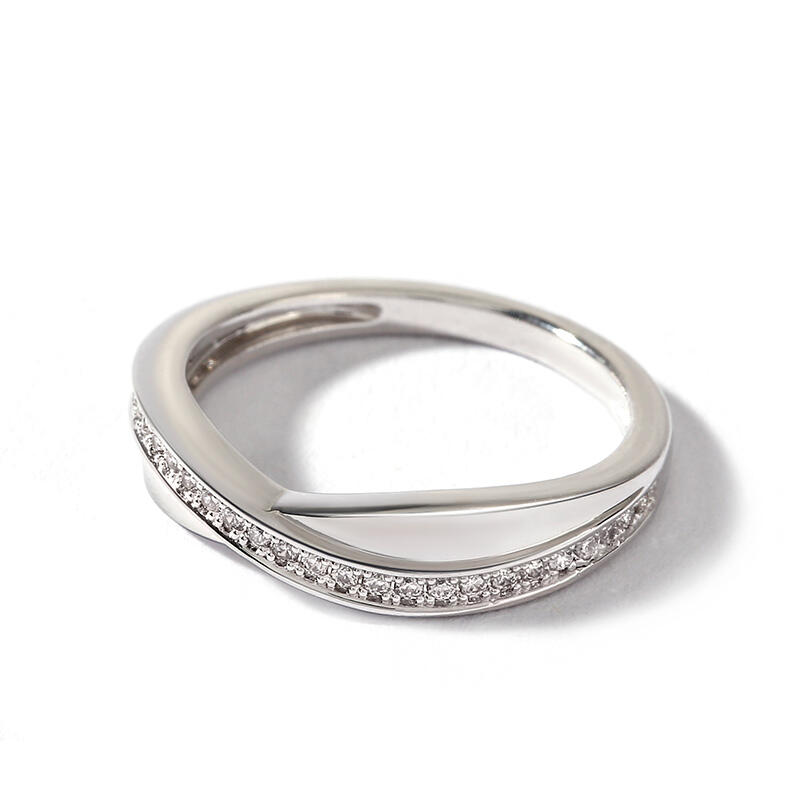 Jeulia Bague Elégante Solitaire Populaire en Argent Sterling Alliance pour Femmes