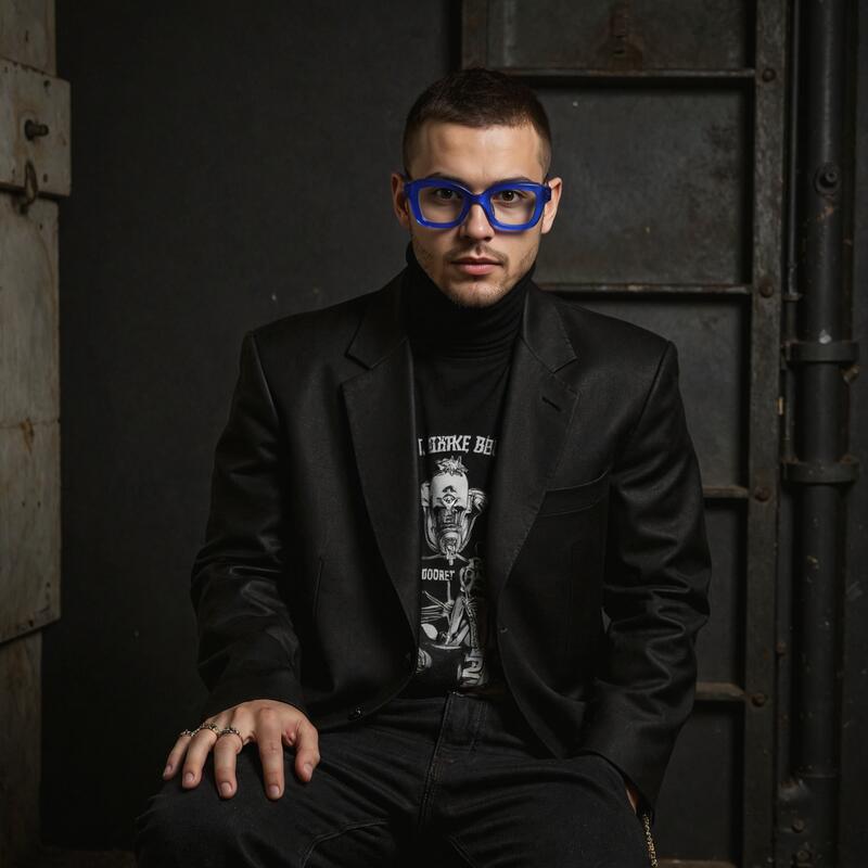 Occhiali da Vista Lorraine Quadrato Blu