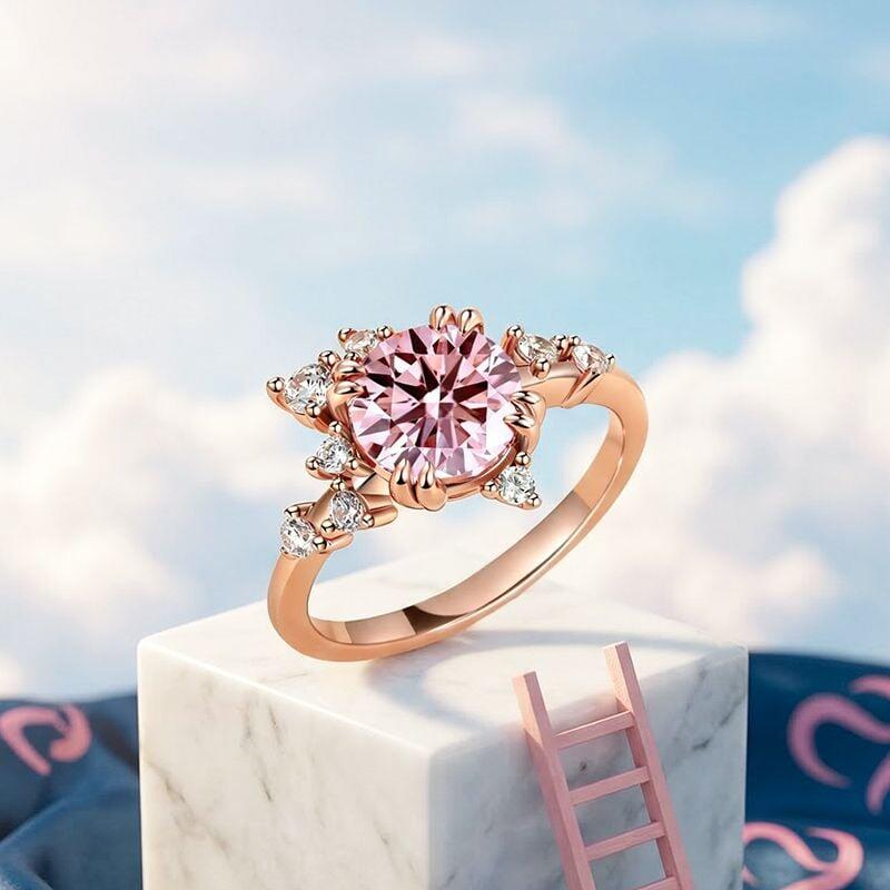 Pink Engagement Ring