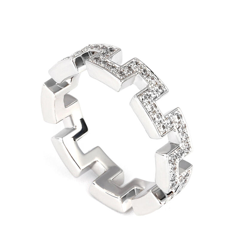 Jeulia Anillo De Plata Esterlina Dise?o De La Gran Muralla