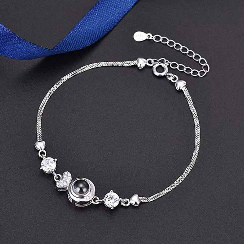 投影 写真 写真入れ ブレスレット ジルコニア