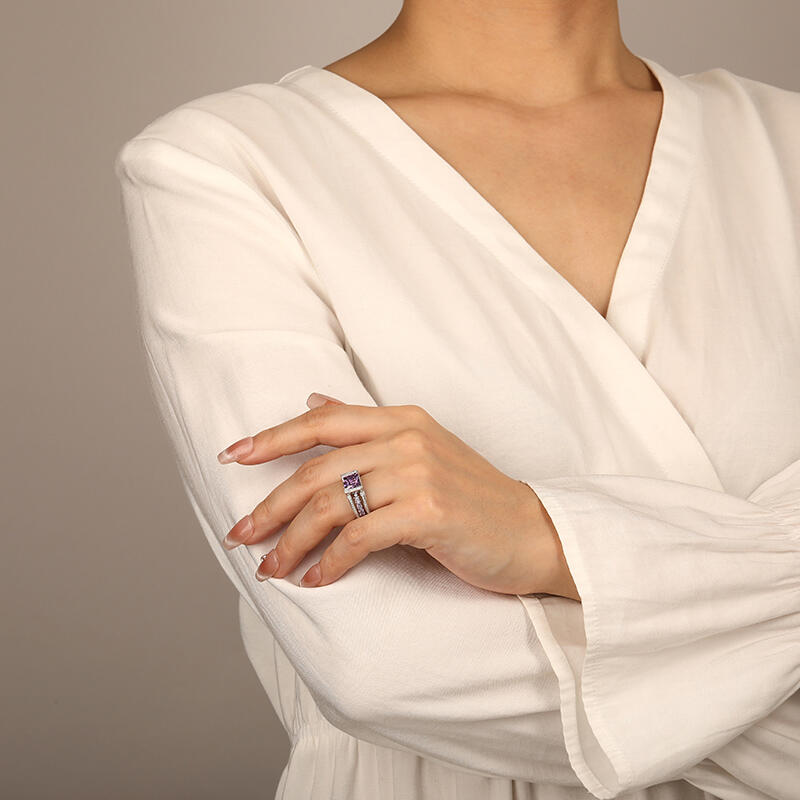 "Make A Vow" Radiant Cut Bridal Set