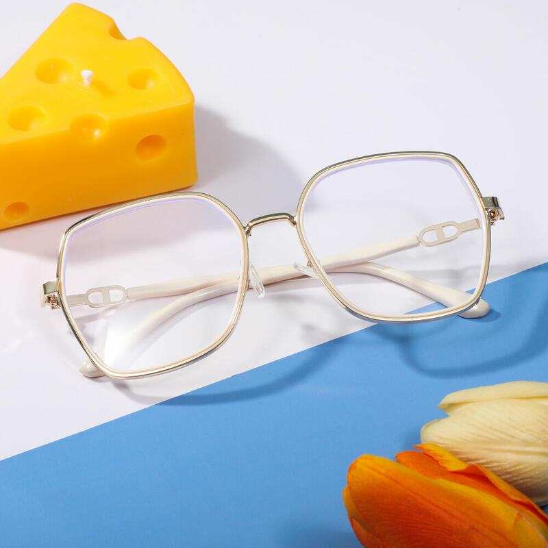 Oliver Geometric Gold Glasses