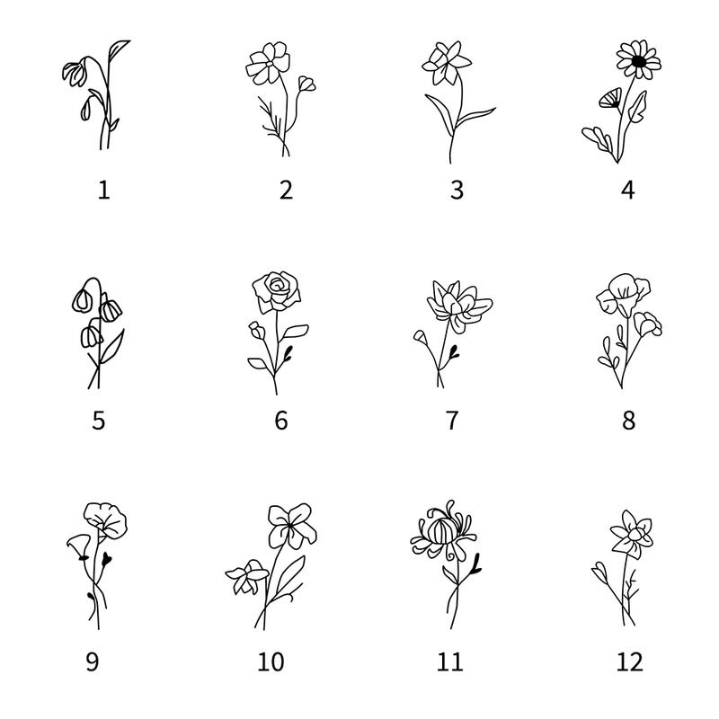 Bufandas personalizadas con flores de nacimiento y nombre como regalo de cumpleaños para amigos