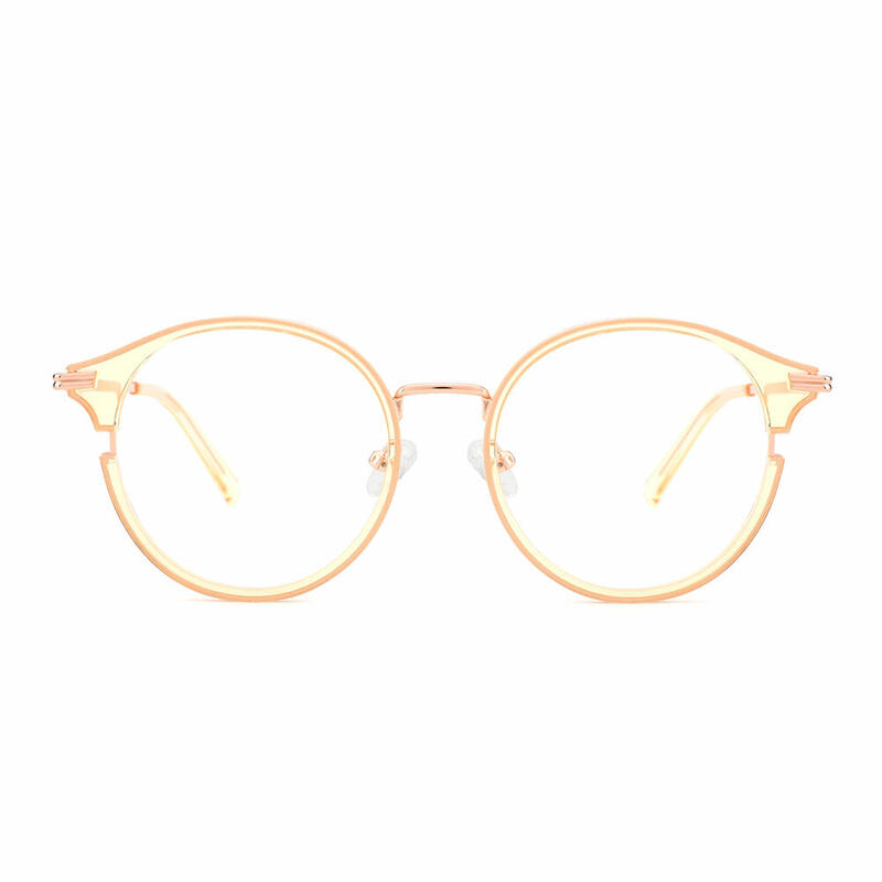 Honey Baby Round Yellow Glasses