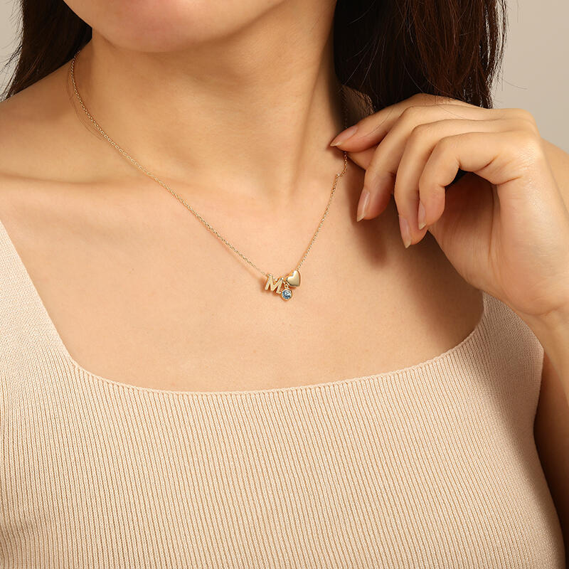 "Affection Always" Personalized Initial Necklace