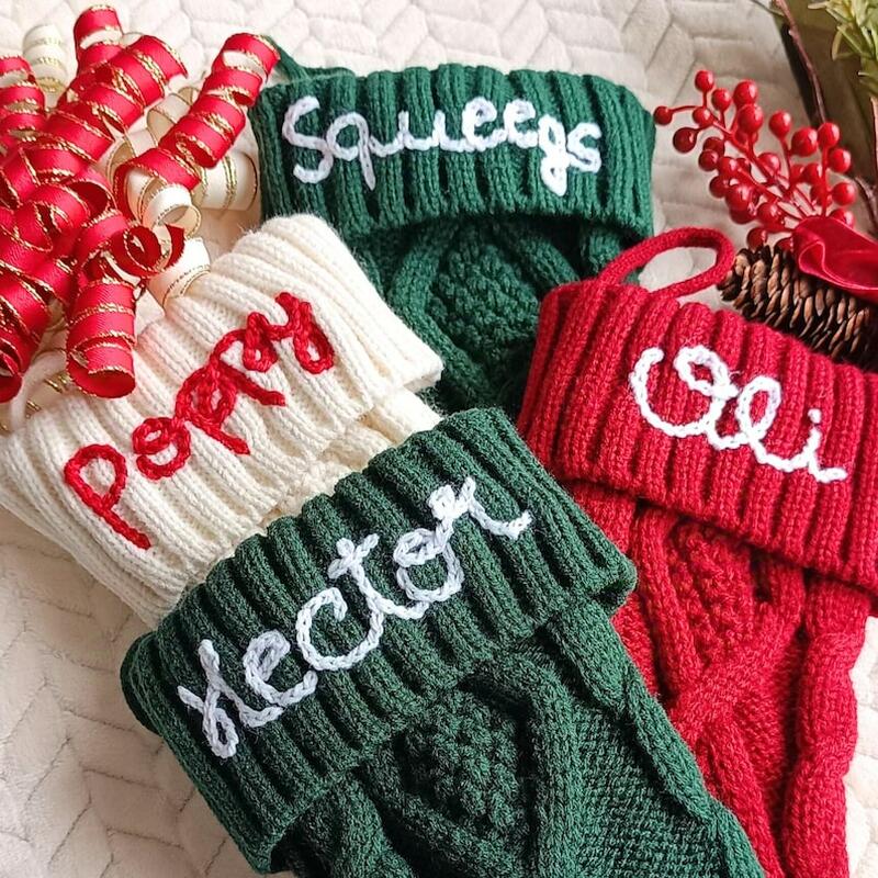 Chaussette De Noël Personnalisée Avec Père Noël Et Bonhomme De Neige - 45,7 Cm - Pour Enfants Et