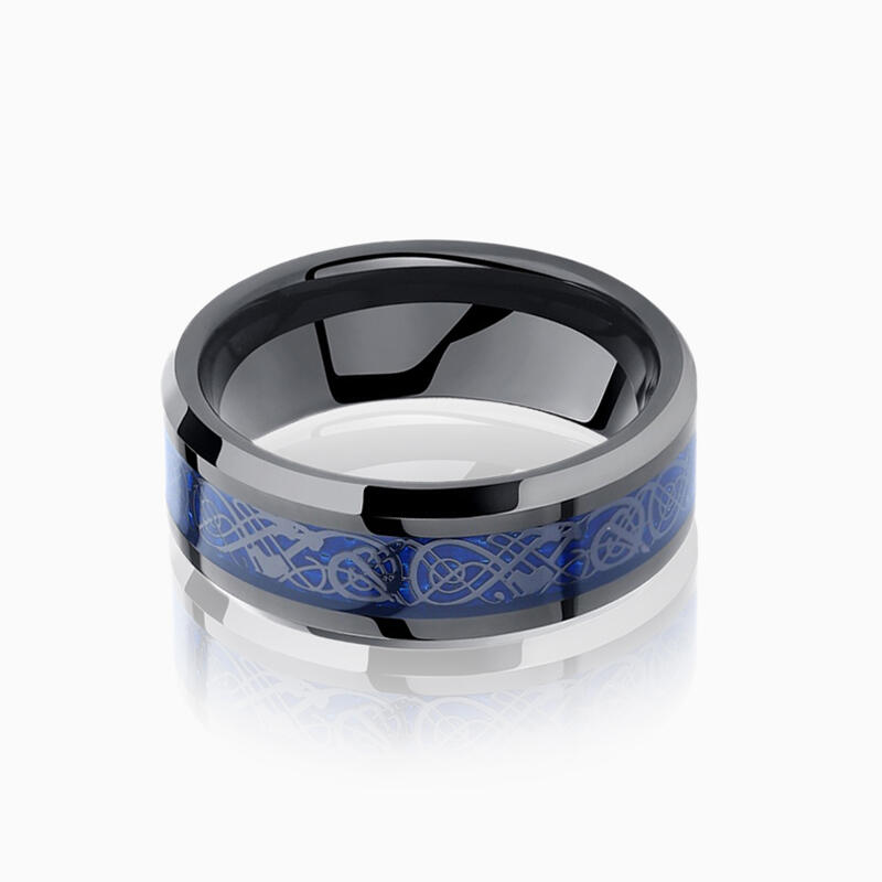 "Aetherion" 8mm Tungsten Carbide Men's Wedding Ring