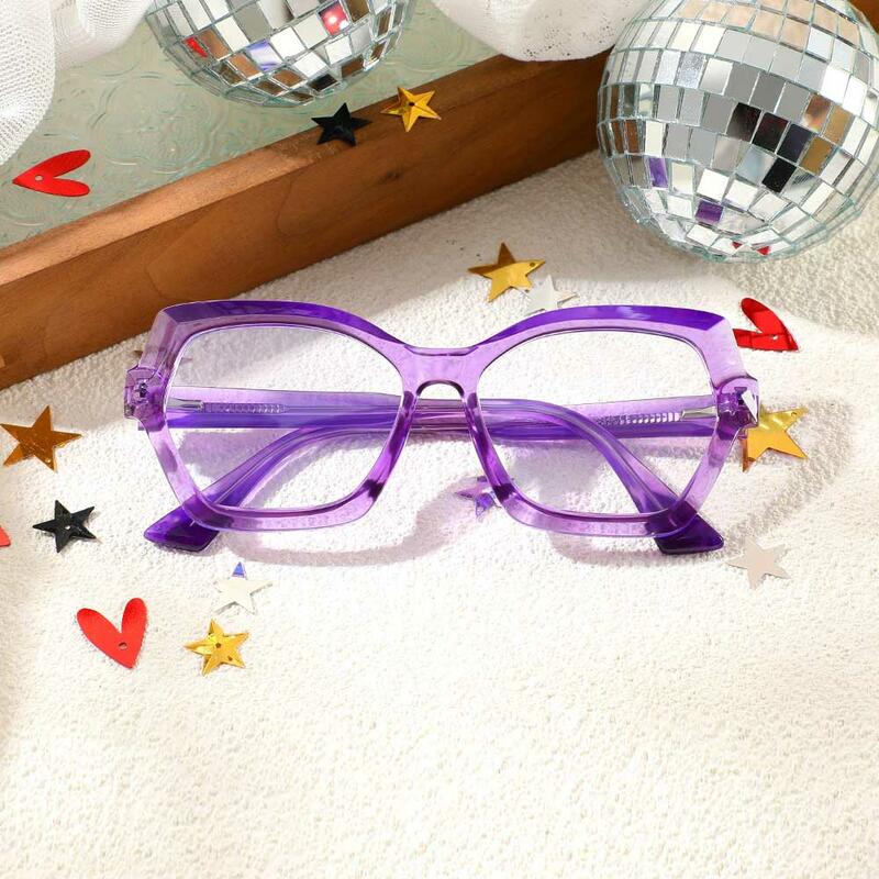 Occhiali da Vista Quentin Poligono Viola 