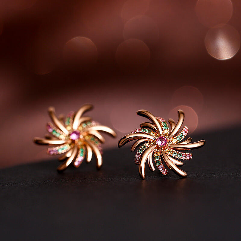 Jeulia Brincos de prata esterlina clássico