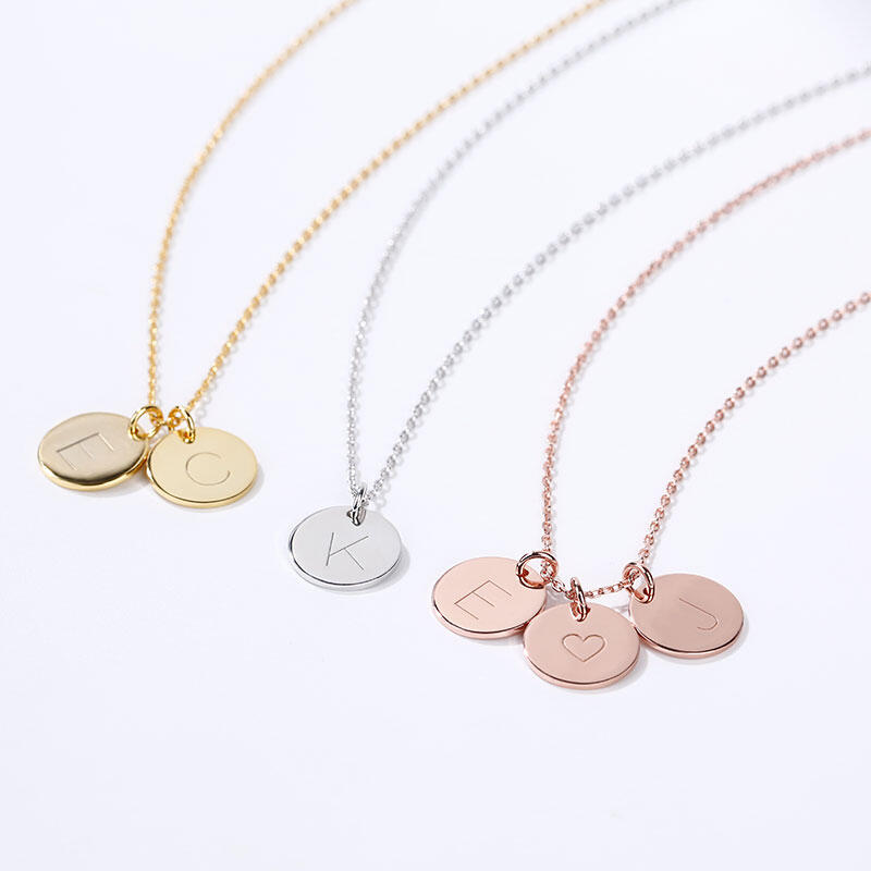 Jeulia Initial Necklace Sterling Silver