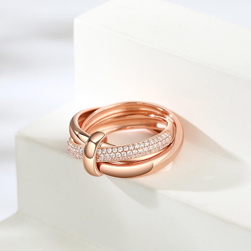Rose Gold Trinity Ring