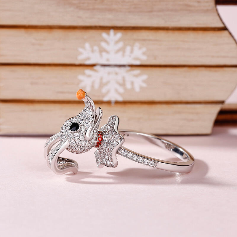 Jeulia "The Head of Team" Sterling Silver Ring