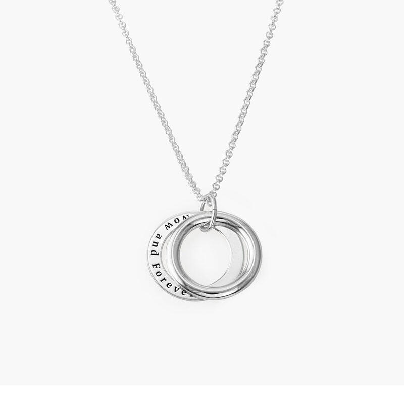 サークル メッセージ 刻印 ネックレス