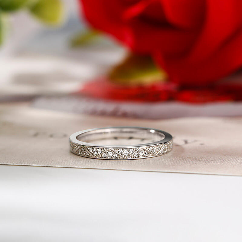 Jeulia Anillo de compromiso para mujer de plata esterlina