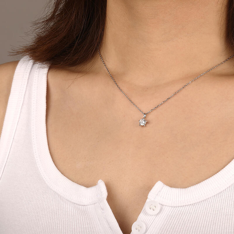 "Unvergänglicher Stern" Rundschliff Halskette