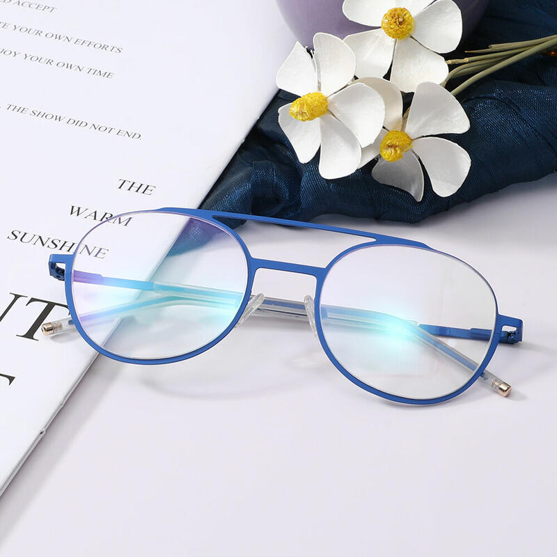 Occhiali da Vista Alicaa Aviator Blu 