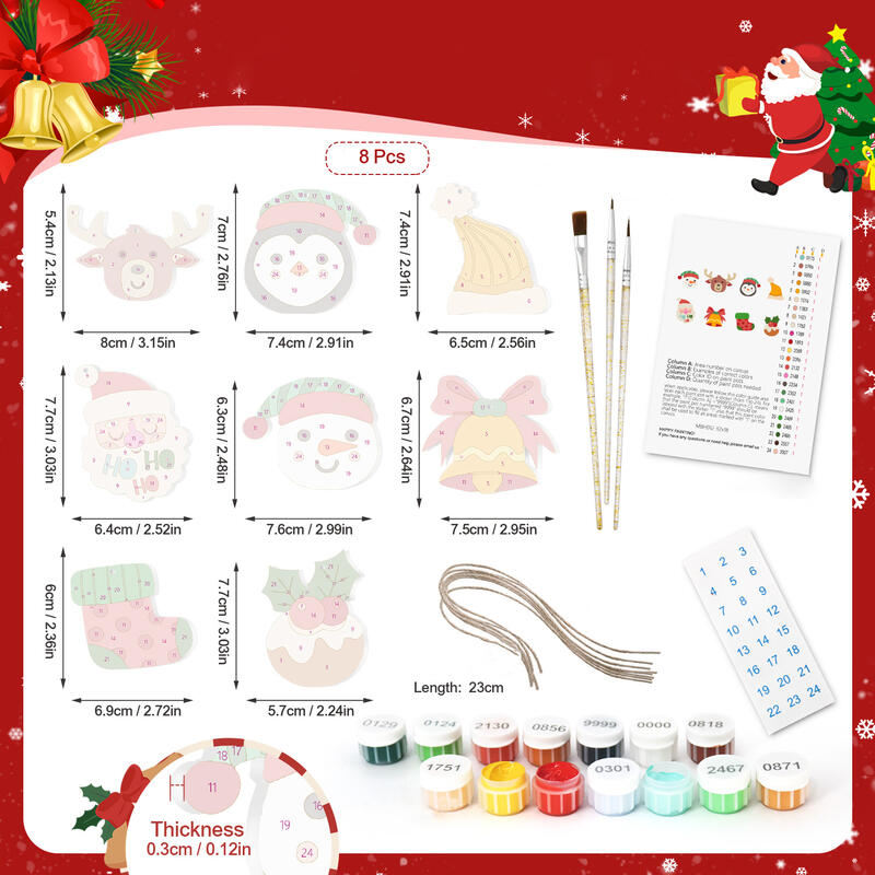 DIY Elk Christmas Ornament Set Best Gift for Kids