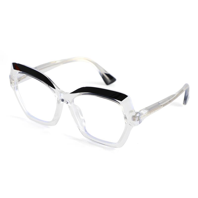 Quentin Geometrische Klare Brille