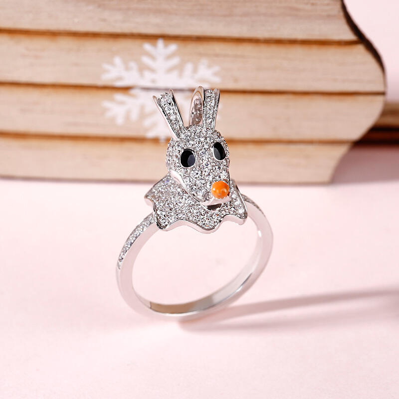 Jeulia "The Head of Team" Sterling Silver Ring