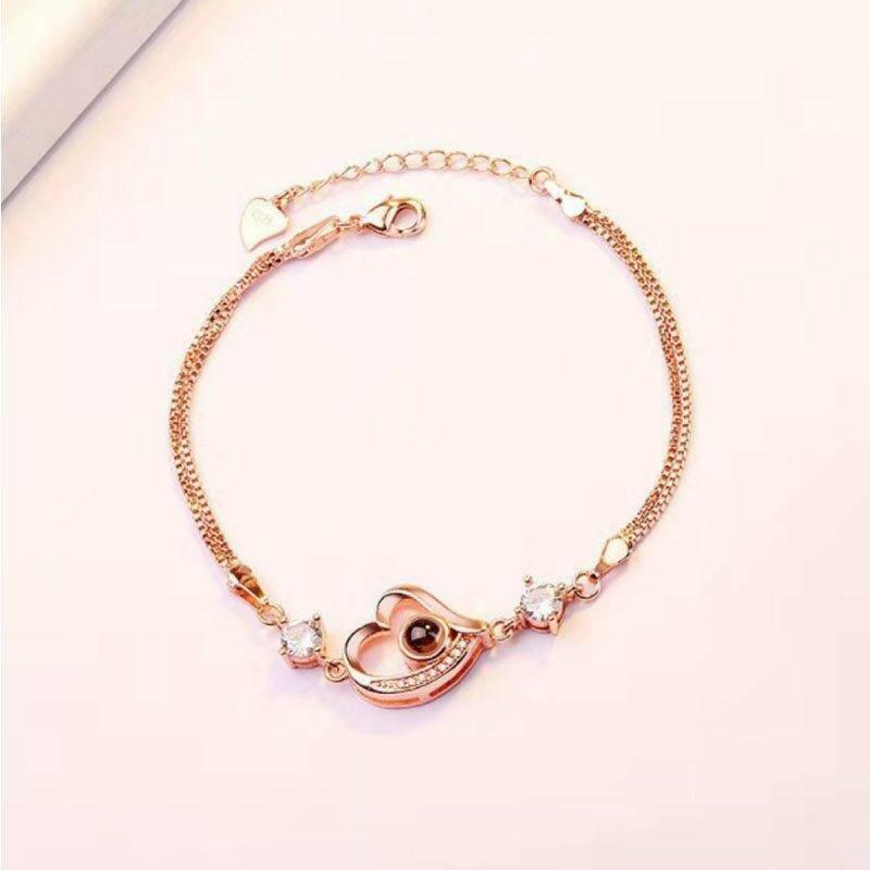 Personalized Photo Projection Bracelet-Take My Heart Away