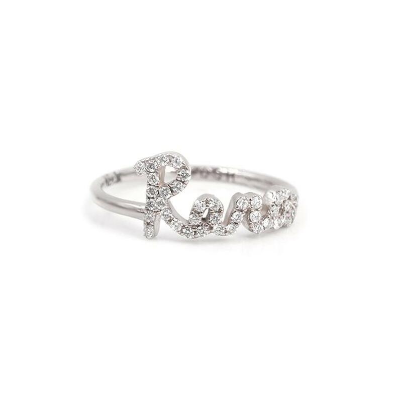 Bague Personnalisée Prénom  avec Pierre