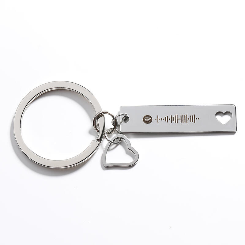 Scannable Spotify Code Custom Music Song Key Chain