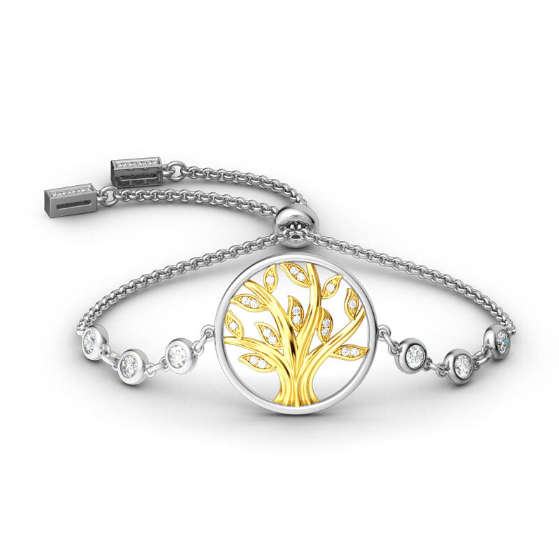 Jeulia Circle Of Life Bolo Bracelet