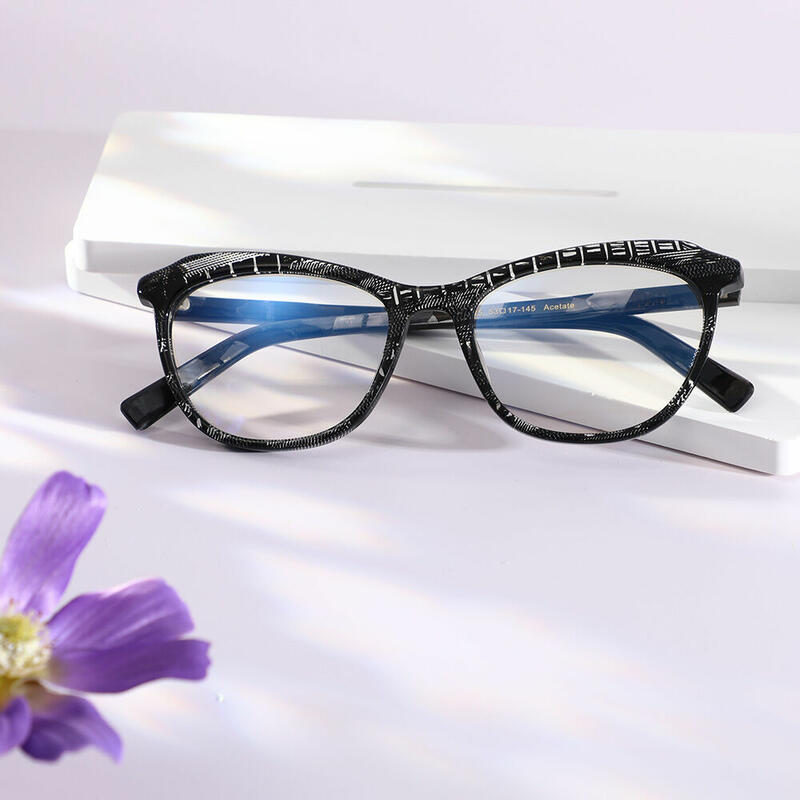 Lunettes de Vue Augusta Cat Eye Noir