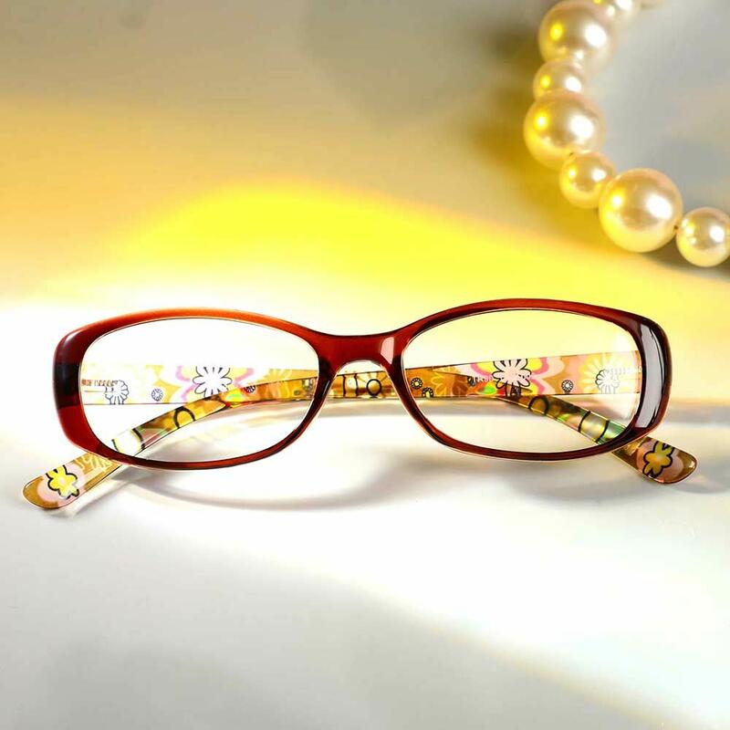 Occhiali da Vista Theresa Rettangolare Marrone