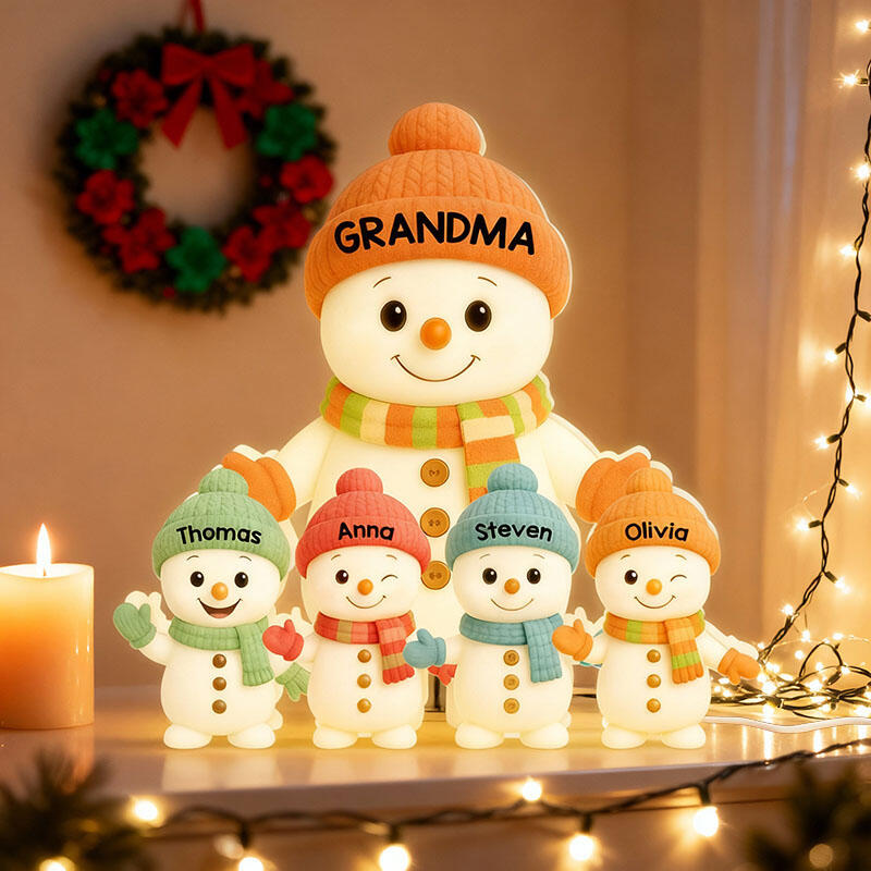 Personlig nattlampa Enkel present till mormor