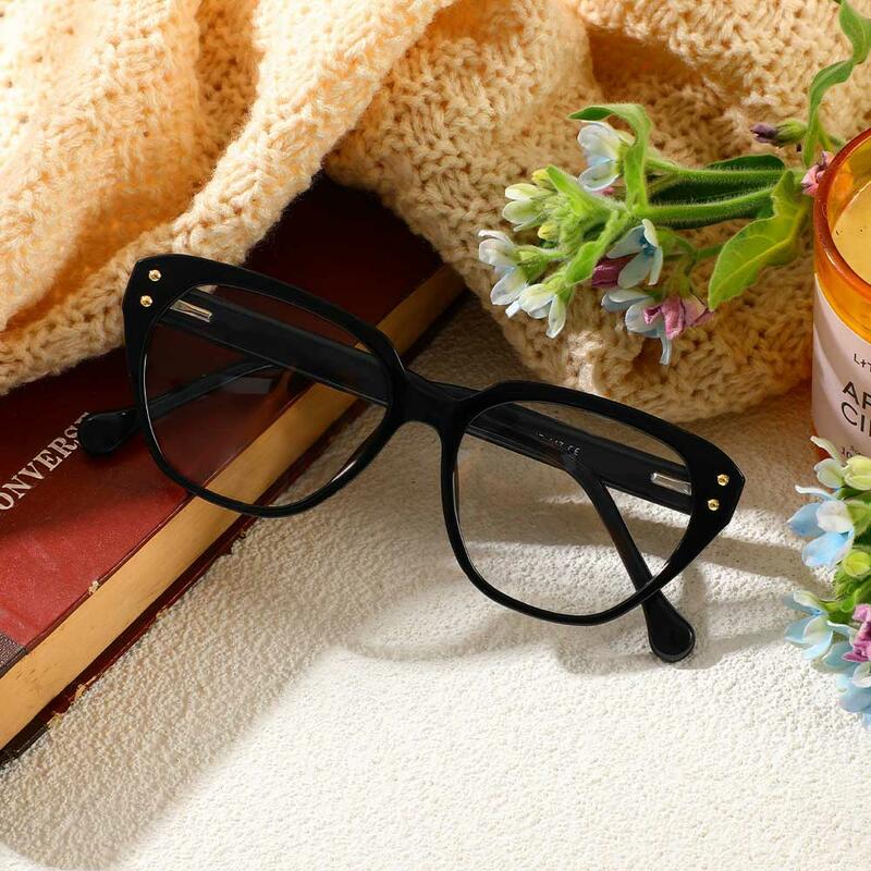 Occhiali da Vista Commons Cat Eye Nero 