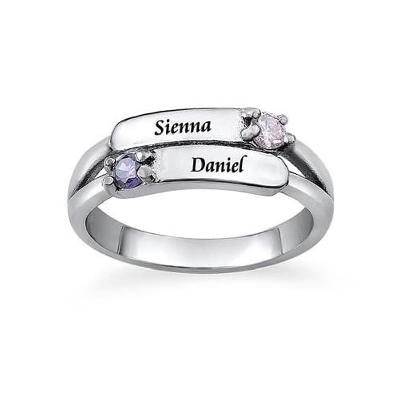 "Think Of A Person" Personalized Engraving Ring