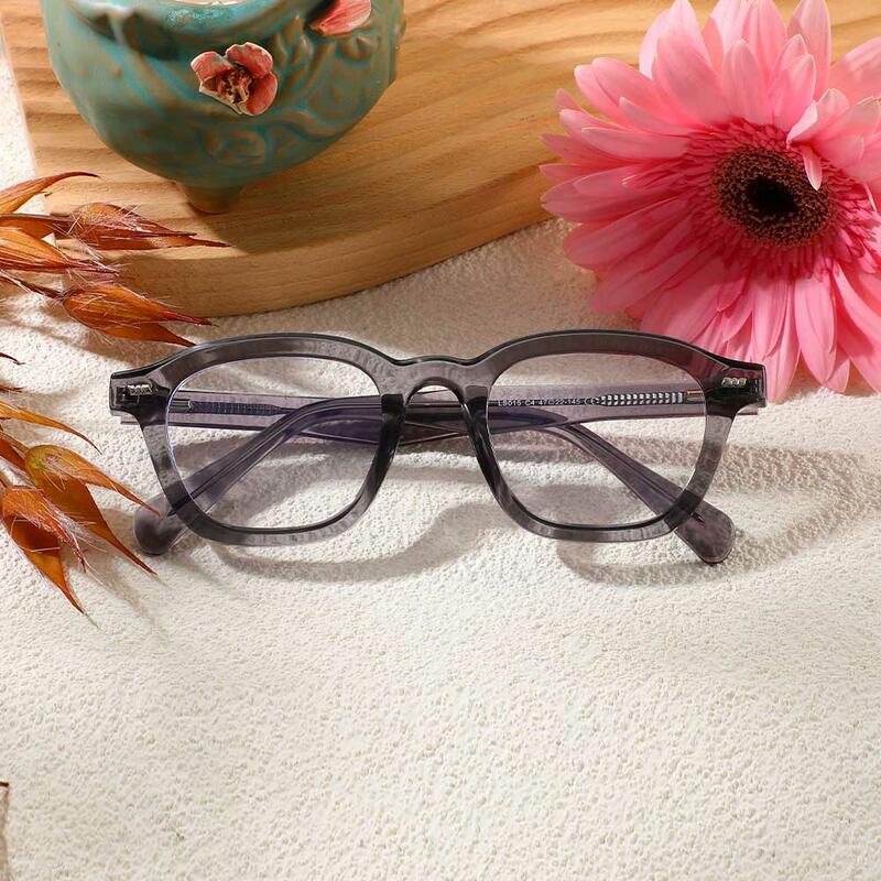 Occhiali da Vista Bloomfie Quadrato Grigio 