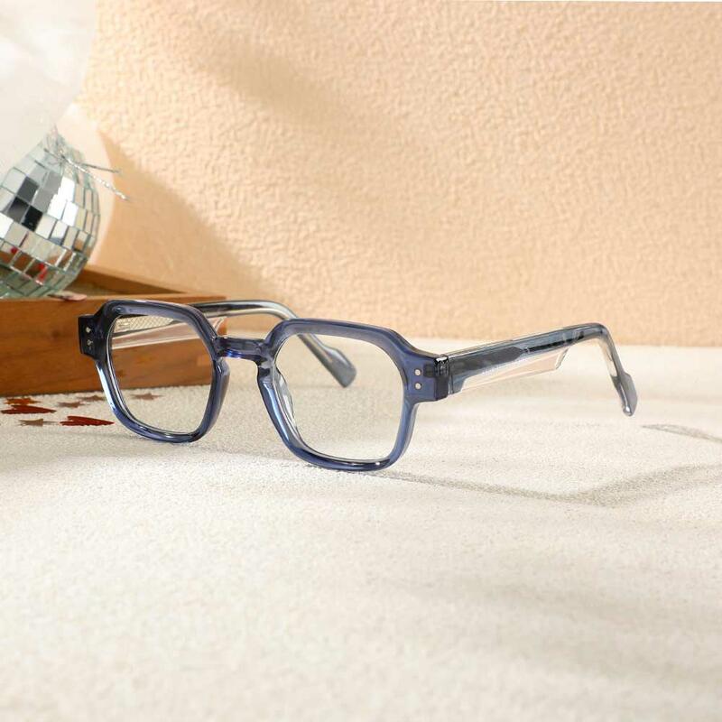 Tony Quadratische Blaue Brille